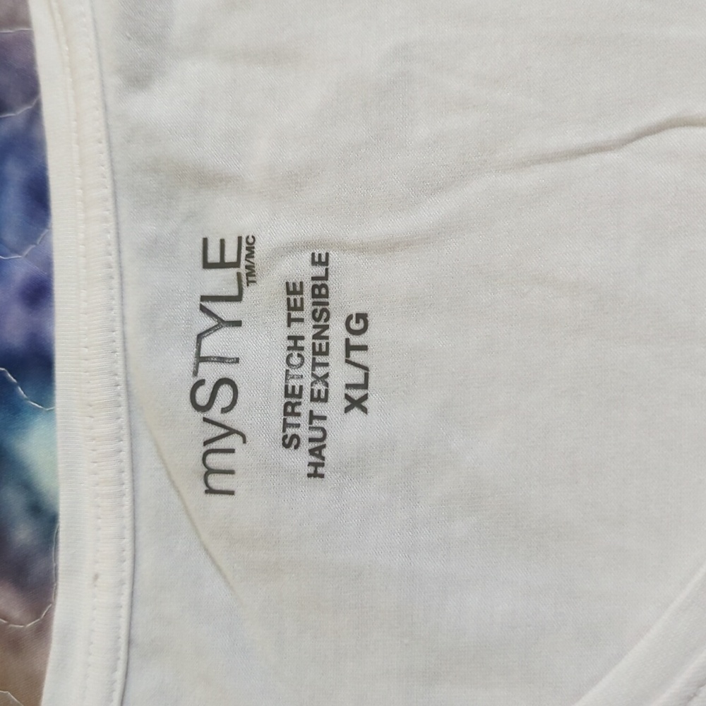 Size XL My Style White Short Sleeve T-Shirt - Picture 10 of 13